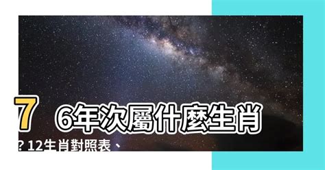 76年屬什麼|【76年次屬】76年次屬什麼生肖？12生肖對照表、生。